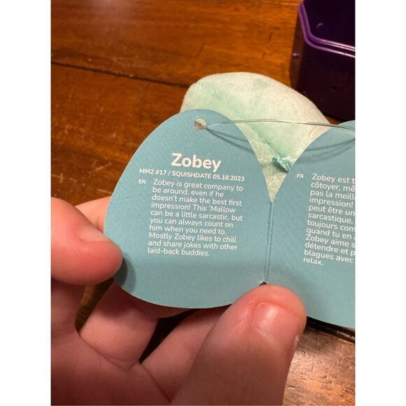 NWT Zobey Octopus Micromallow Squishmallow 2.5” - Picture 4 of 4